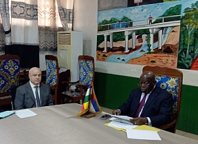 L'Ambassadeur russe en RCA est reçu en audience par le Ministre centrafricain des travaux publics