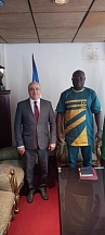 Un échange avec le Ministre centrafricain des sports